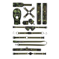Army Bondage Kit for Playful Fun includes Breathable Ball Gag - Camo - Restraints