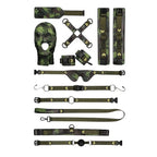 Army Bondage Kit for Playful Fun includes Breathable Ball Gag - Camo - Restraints