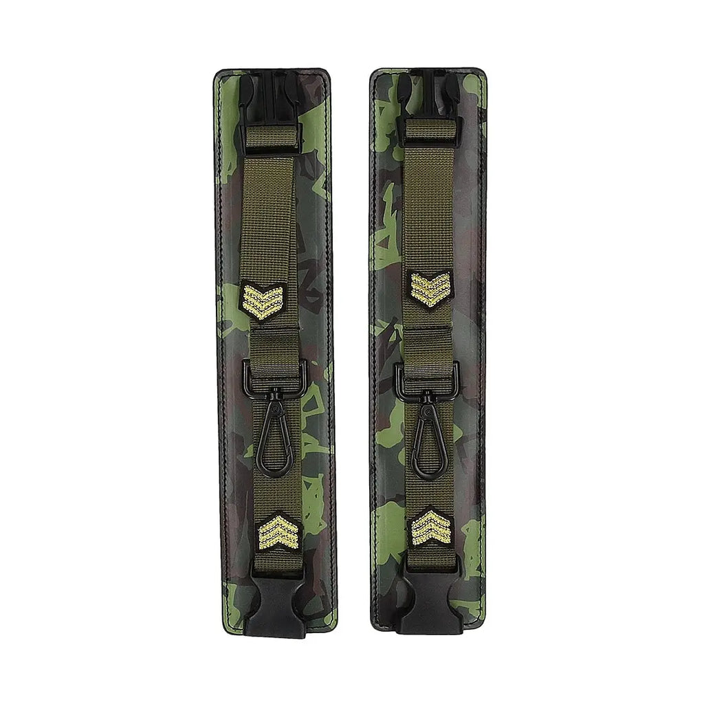 Army Bondage Kit for Playful Fun includes Breathable Ball Gag - Camo - Restraints