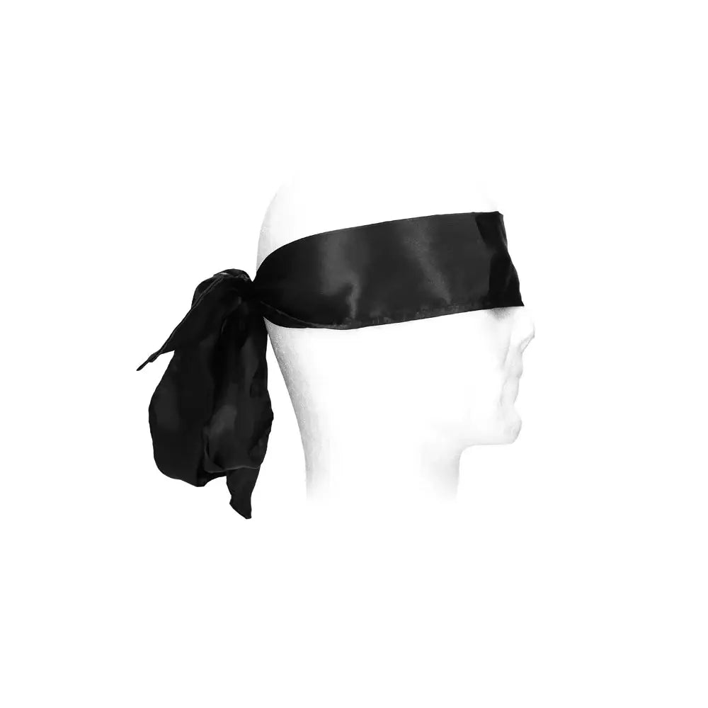 Black Ouch! & White Bondage Silky Ribbon