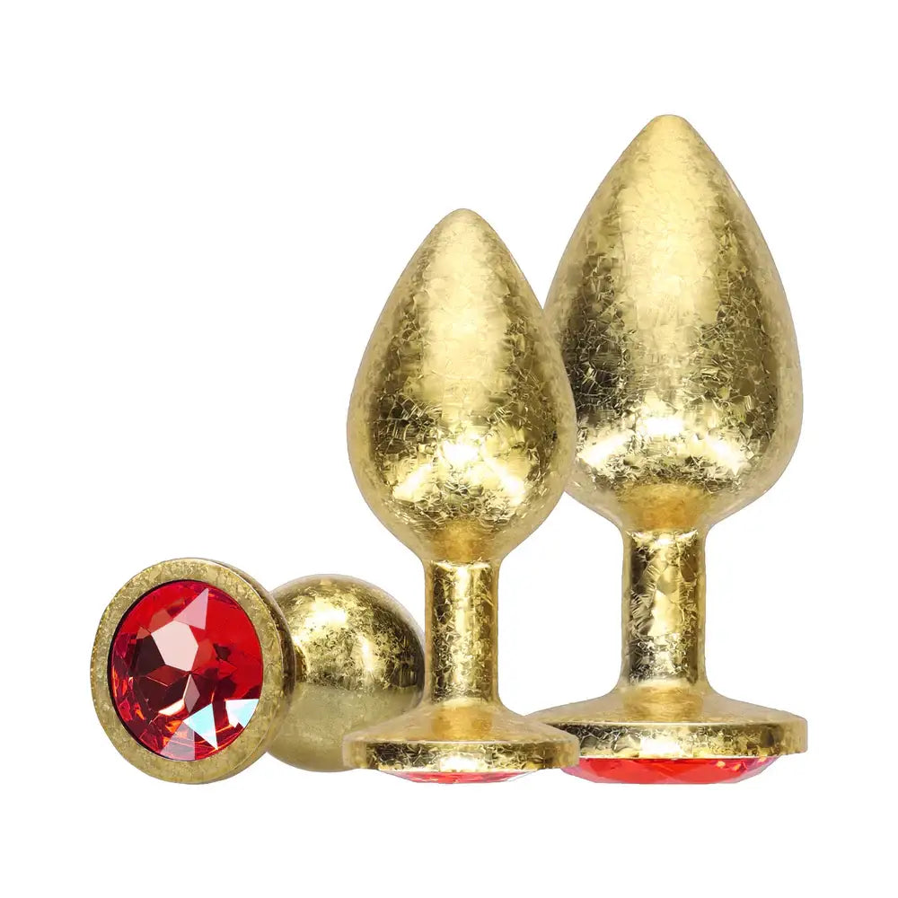 Ouch! International Collection Metal Anal Plug 3-Piece Set - Butt