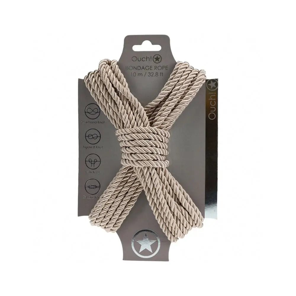 Shots Ouch! Nylon 10m/32' Bondage Rope Gold - Rolik®