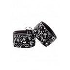Ouch! Love Street Art Hand Cuffs - Black - Restraints