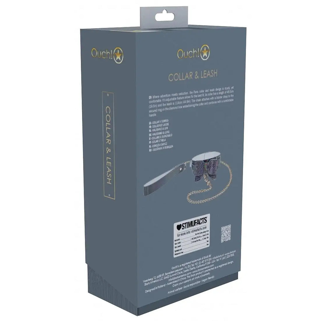 Shots Ouch! Paris Collection Collar with Leash - Rolik®