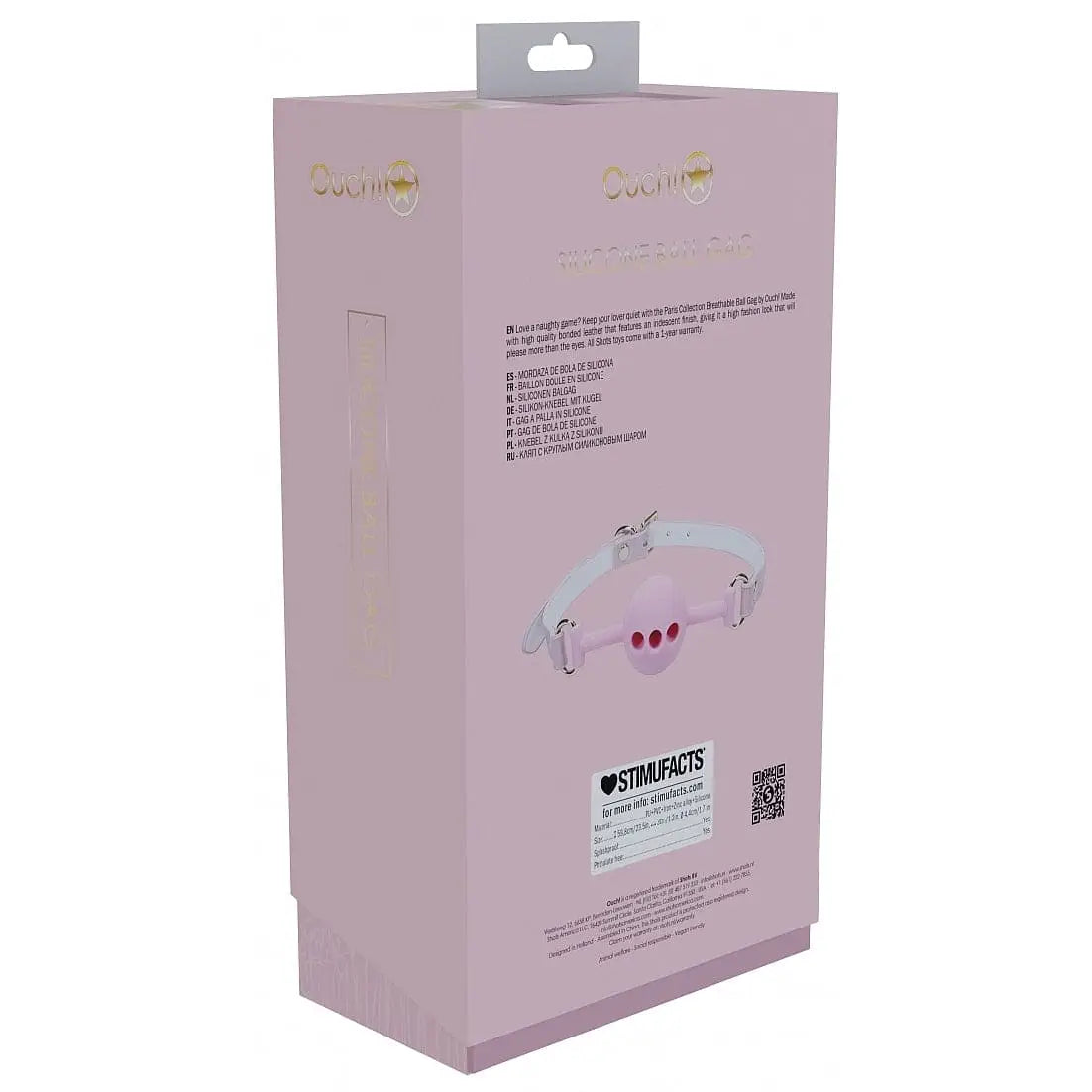 Shots Ouch! Paris Collection Silicone Ball Gag - Rolik®