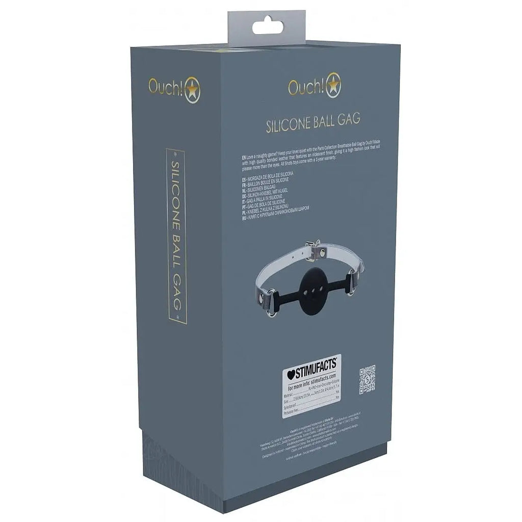 Shots Ouch! Paris Collection Silicone Ball Gag - Rolik®