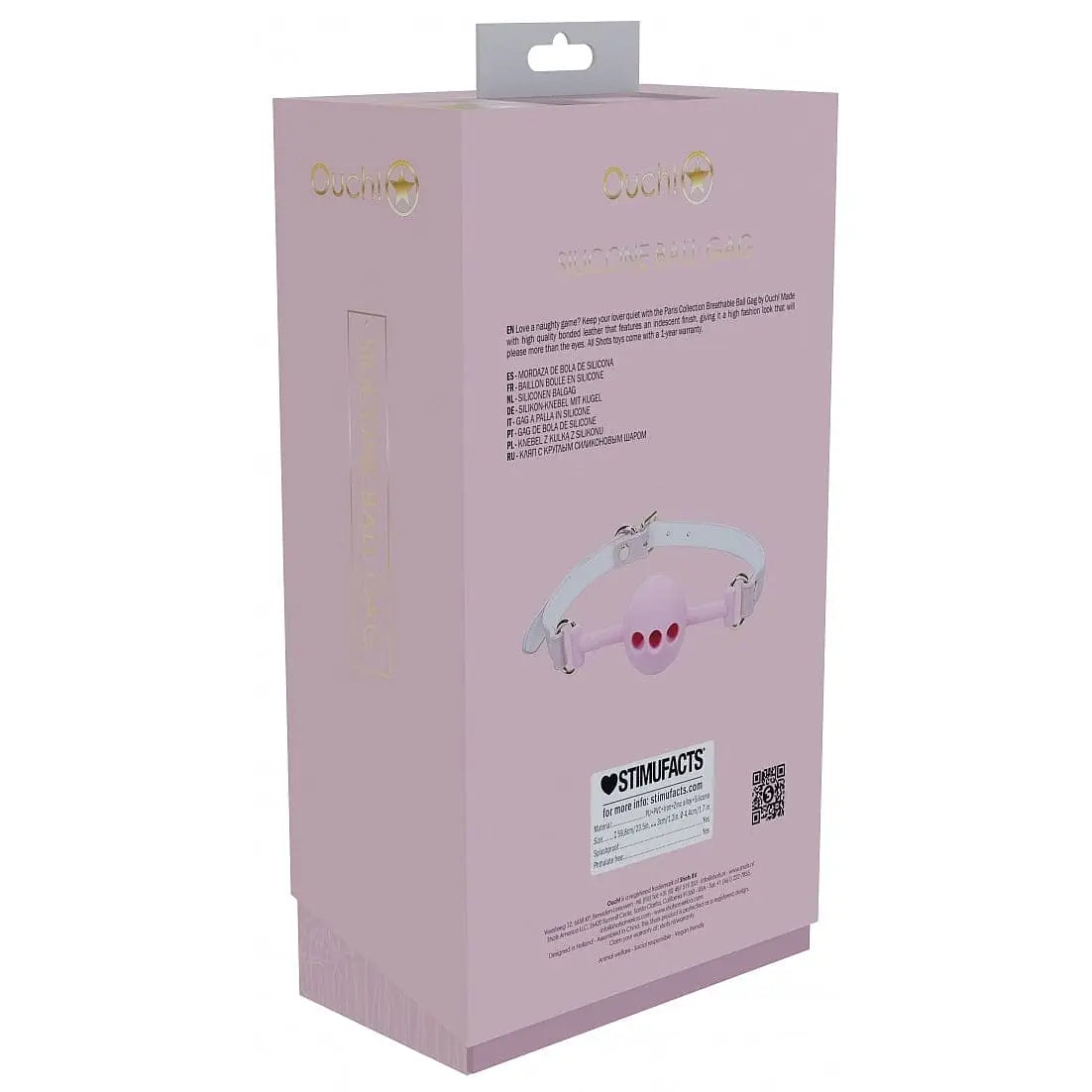 Shots Ouch! Paris Collection Silicone Ball Gag - Rolik®