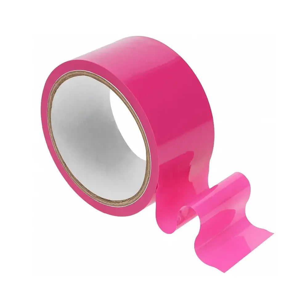 Shots Ouch! PVC Non-Stick Bondage Tape Hot Pink