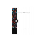 Ouch! Old School Tattoo Printed Hand Cuffs - Black - Restraints