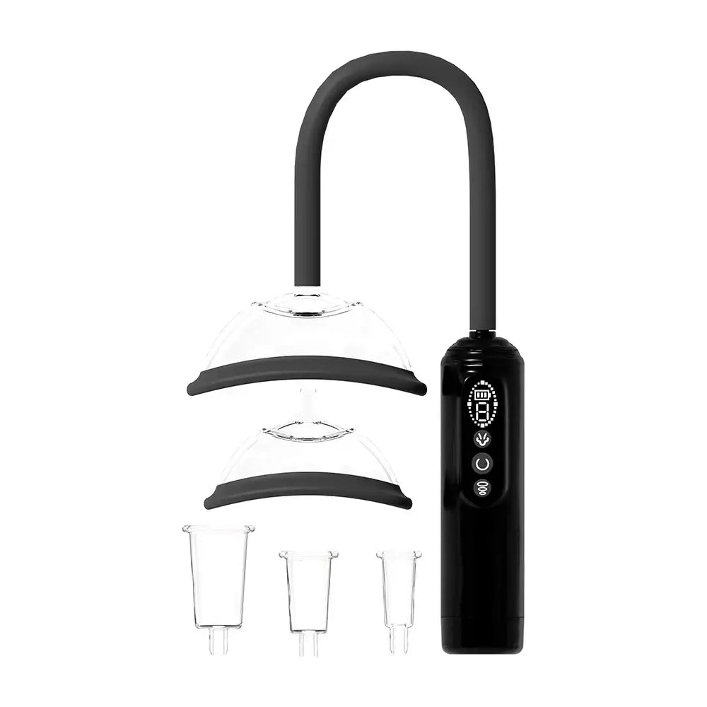 Shots Pumped Automatic Vulva Breast & Nipple Pump | USB Rechargeable Black