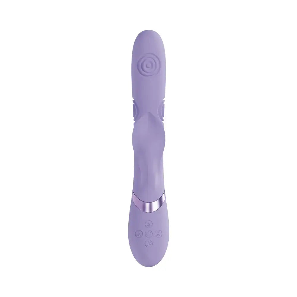 VIVE Fronda Rechargeable G-Spot and Tapping Leaf Clit Stimulator - Vibrator