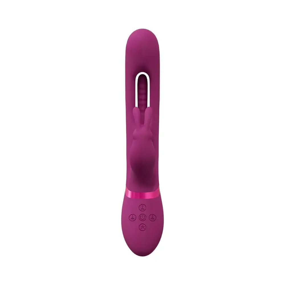 Vive Mika Triple Motor Vibrating Rabbit with G - Spot Flapping Stimulator - Rolik®