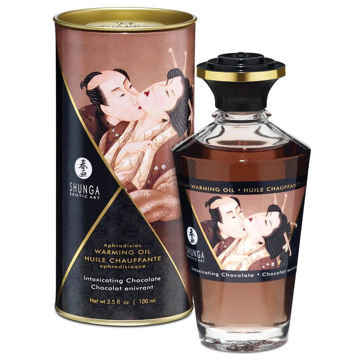 Shunga Aphrodisiac Warming Oil – Kissable Heating Massage Chocolate