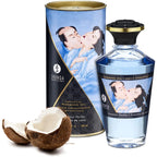 Shunga Aphrodisiac Warming Oil – Kissable Heating Massage Coconut