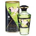 Shunga Aphrodisiac Warming Oil – Kissable Heating Massage Midnight Sorbet
