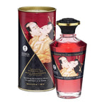 Shunga Aphrodisiac Warming Oil – Kissable Heating Massage Sparkling Strawberry Wine