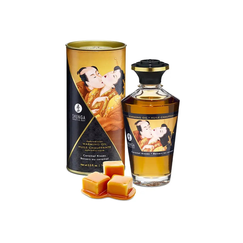 Shunga Aphrodisiac Warming Oils - Caramel Kisses - Massage Oil