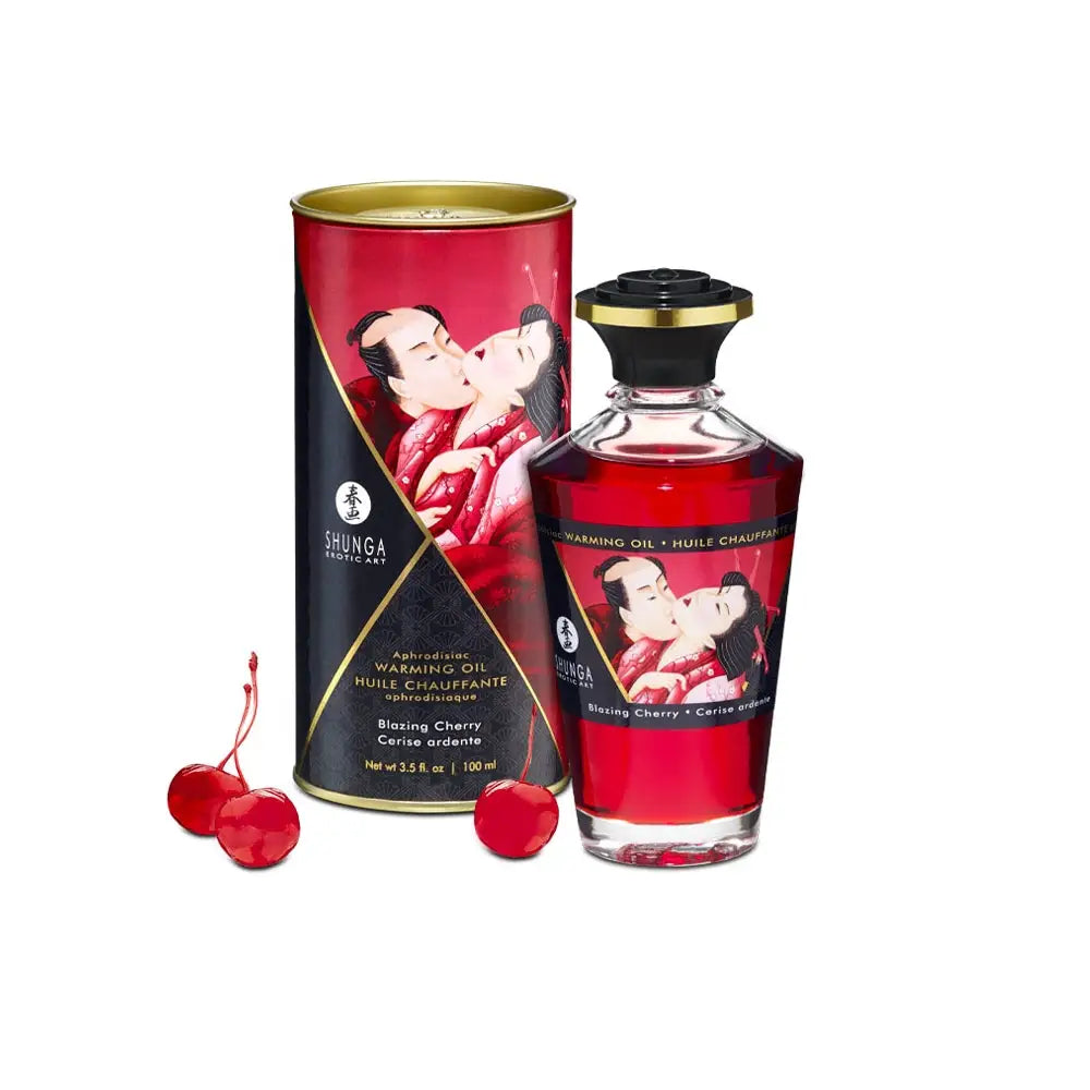 Shunga Aphrodisiac Warming Oils - Cherry - Massage Oil