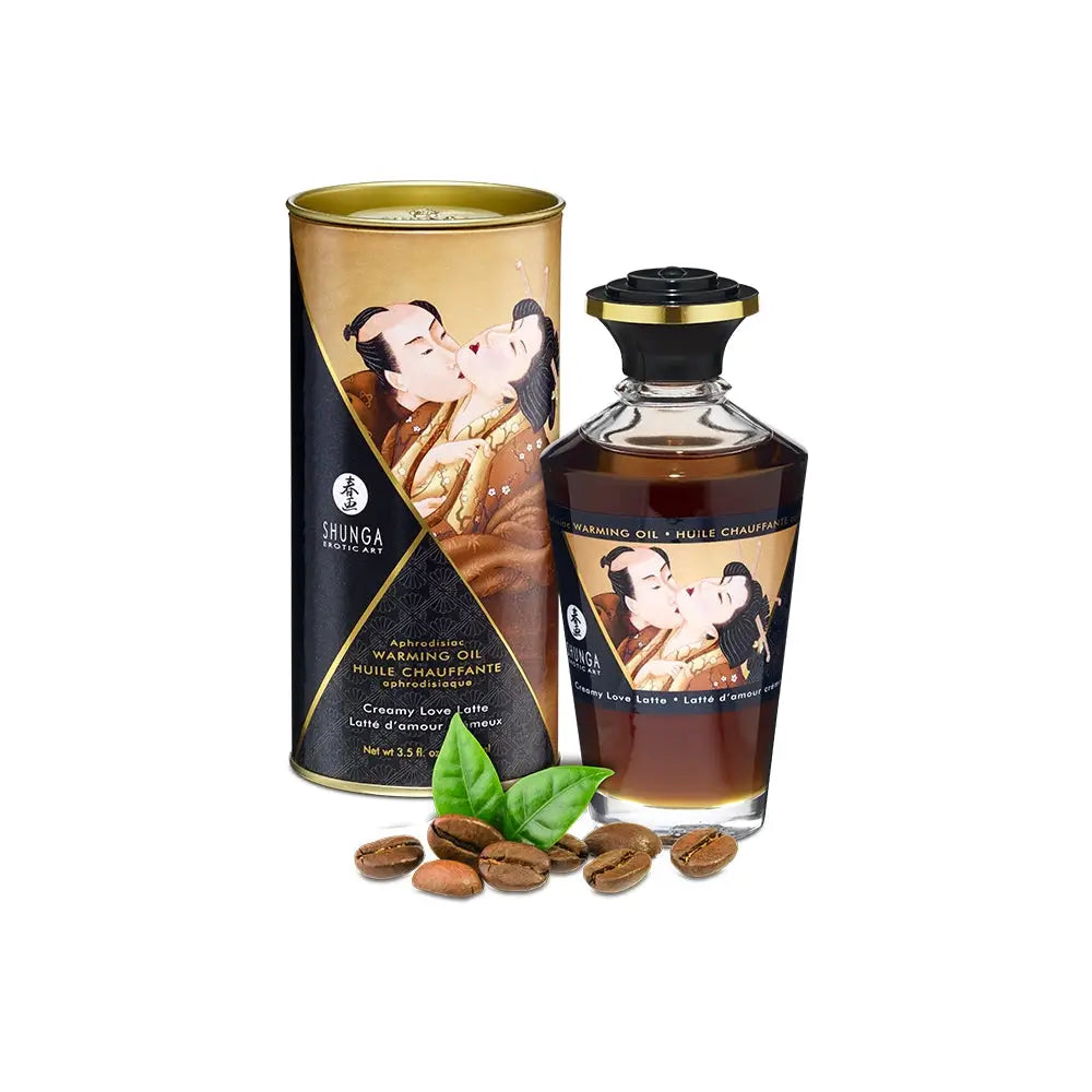 Shunga Aphrodisiac Warming Oils - Creamy Latte - Massage Oil