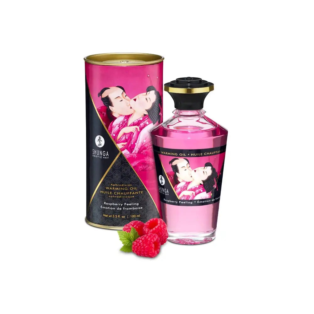 Shunga Aphrodisiac Warming Oils - Raspberry - Massage Oil