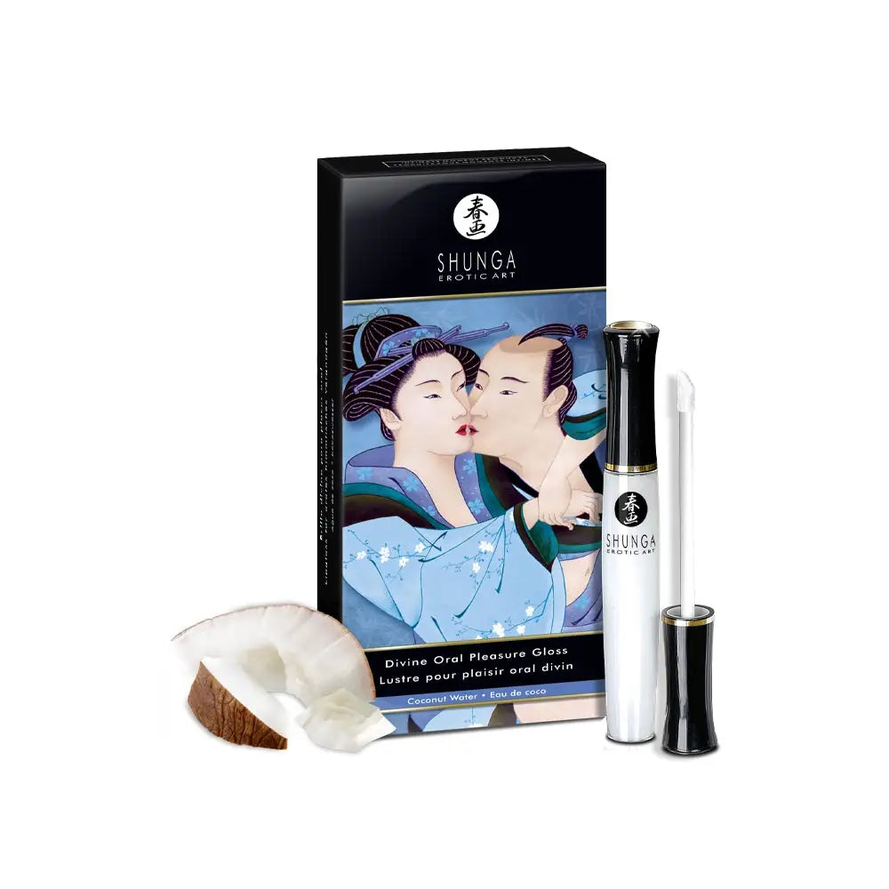 Shunga Divine Oral Pleasure Gloss - Coconut Water - Enhancers