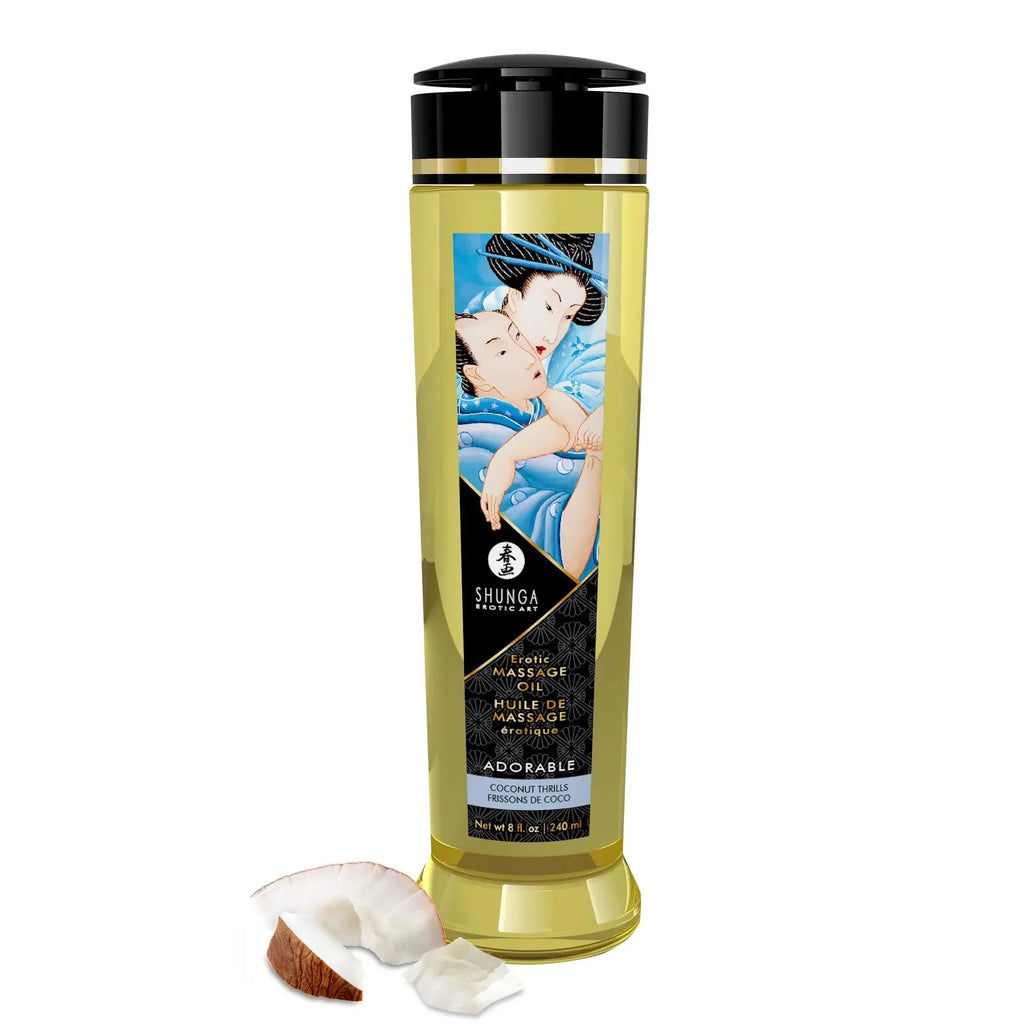 Shunga Erotic Massage Oil Adorable - Coconut Thrills
