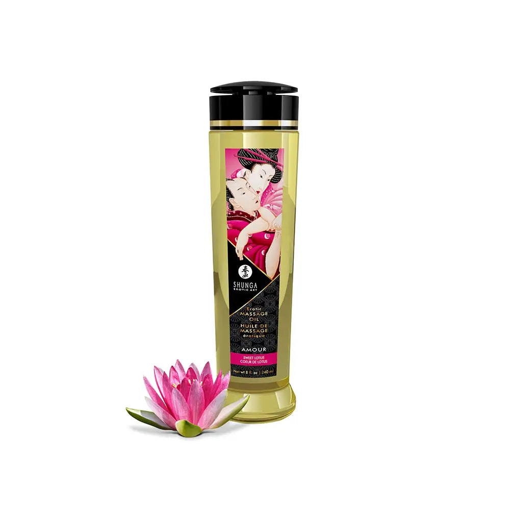 Shunga Erotic Massage Oil - Amour - Sweet Lotus