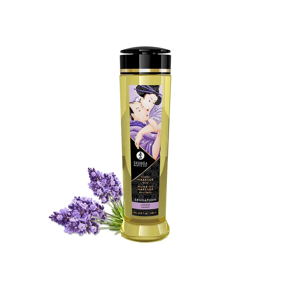 Shunga Erotic Massage Oil - Sensation - Lavender