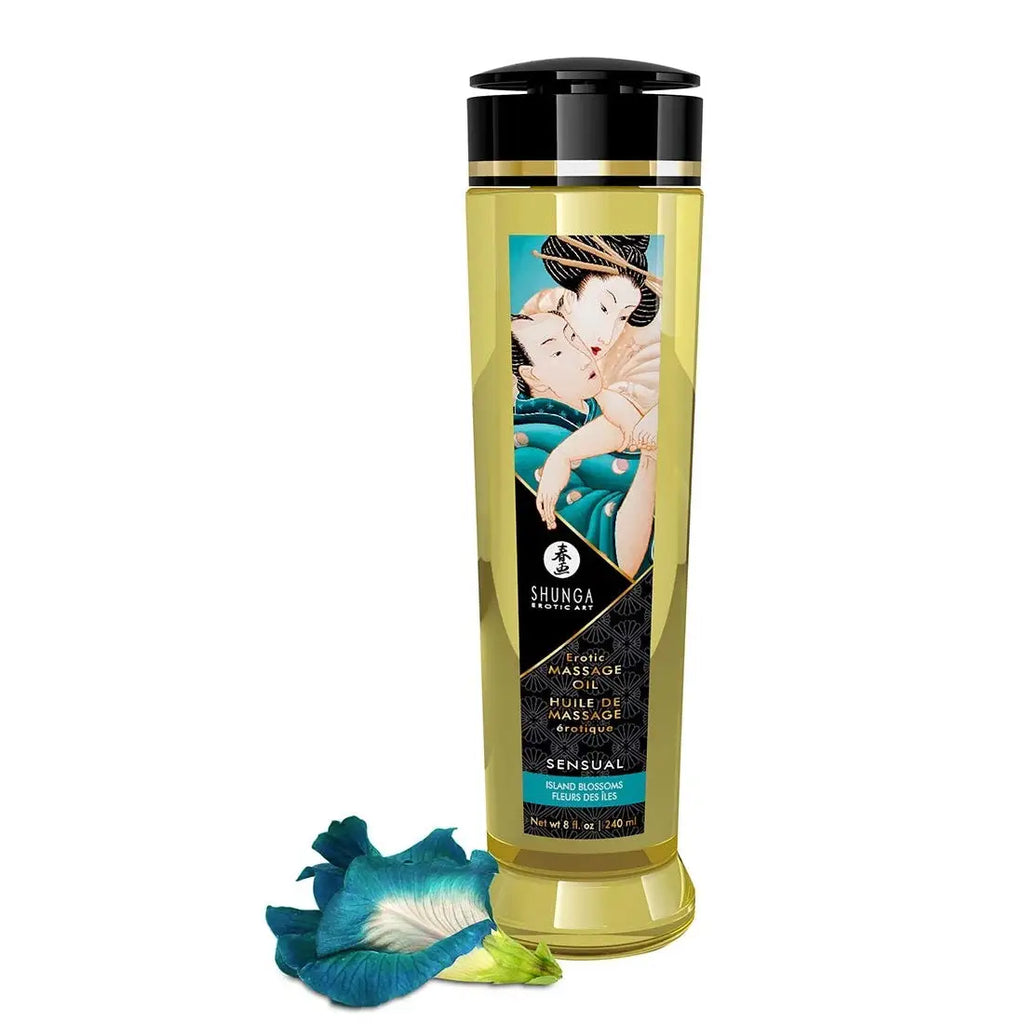Shunga Erotic Massage Oil Sensual - Island Blossoms