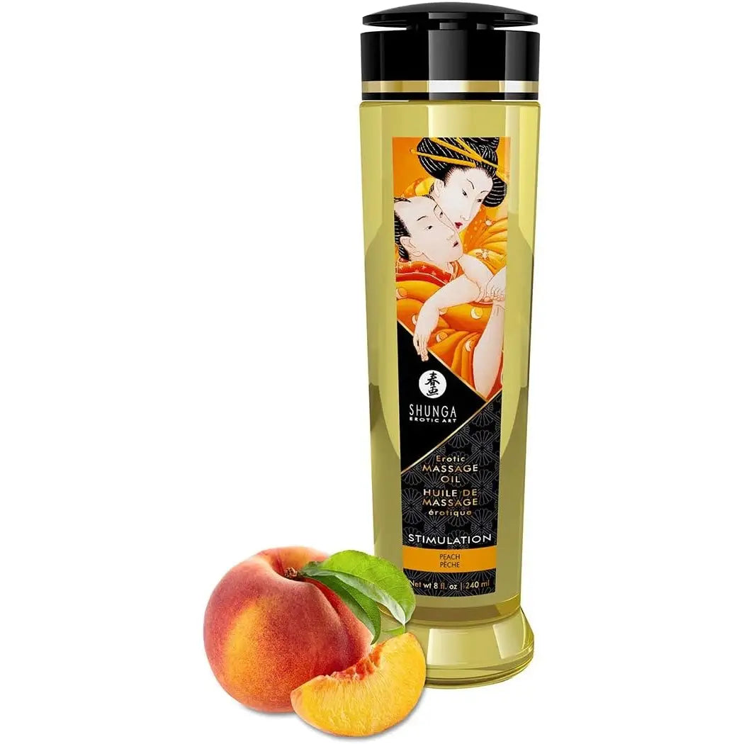 Shunga Erotic Massage Oil Stimulation - Peach