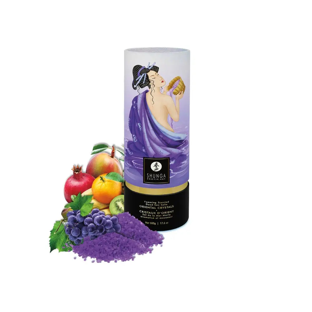 Shunga Foaming Scented Dead Sea Salts - Exotic Fruits - Bath