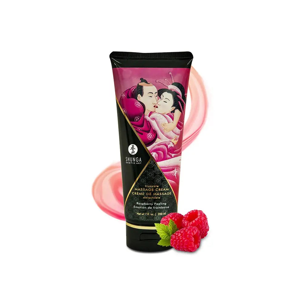 Shunga Kissable Massage Cream - Raspberry Feeling - Lotion