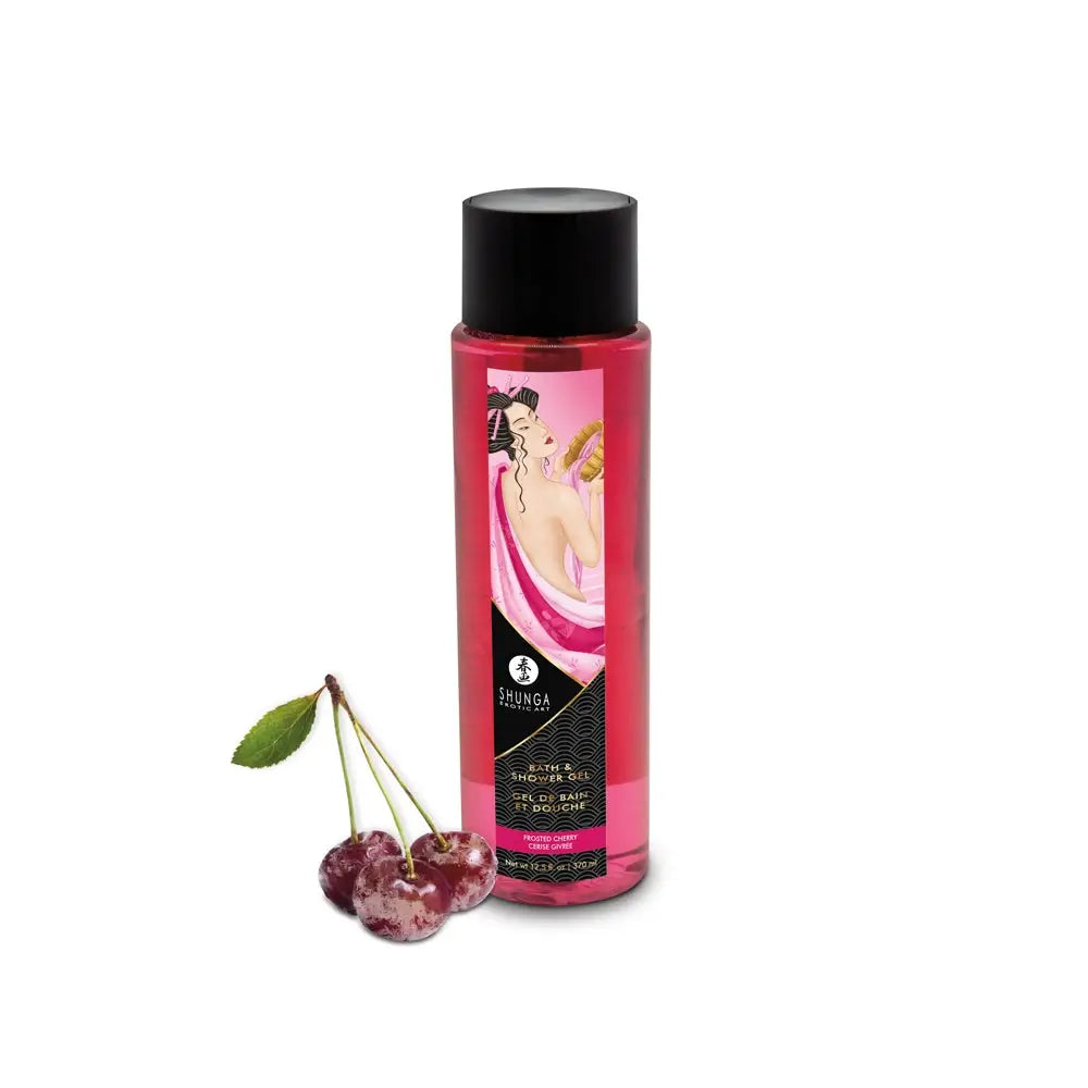 Shunga Kissable Scented Bath & Shower Gel - Cherry - Bubble