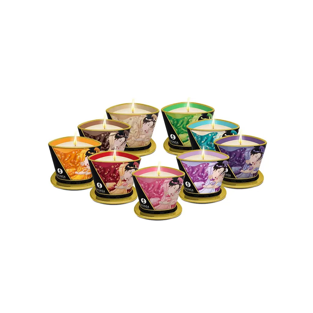 Shunga Massage Candles – Scented Wax & Oil