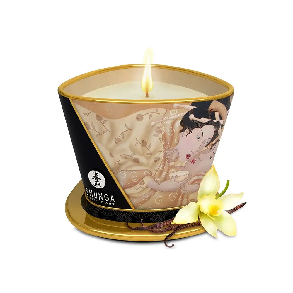 Shunga Massage Candles - Vanilla Fetish - Candle