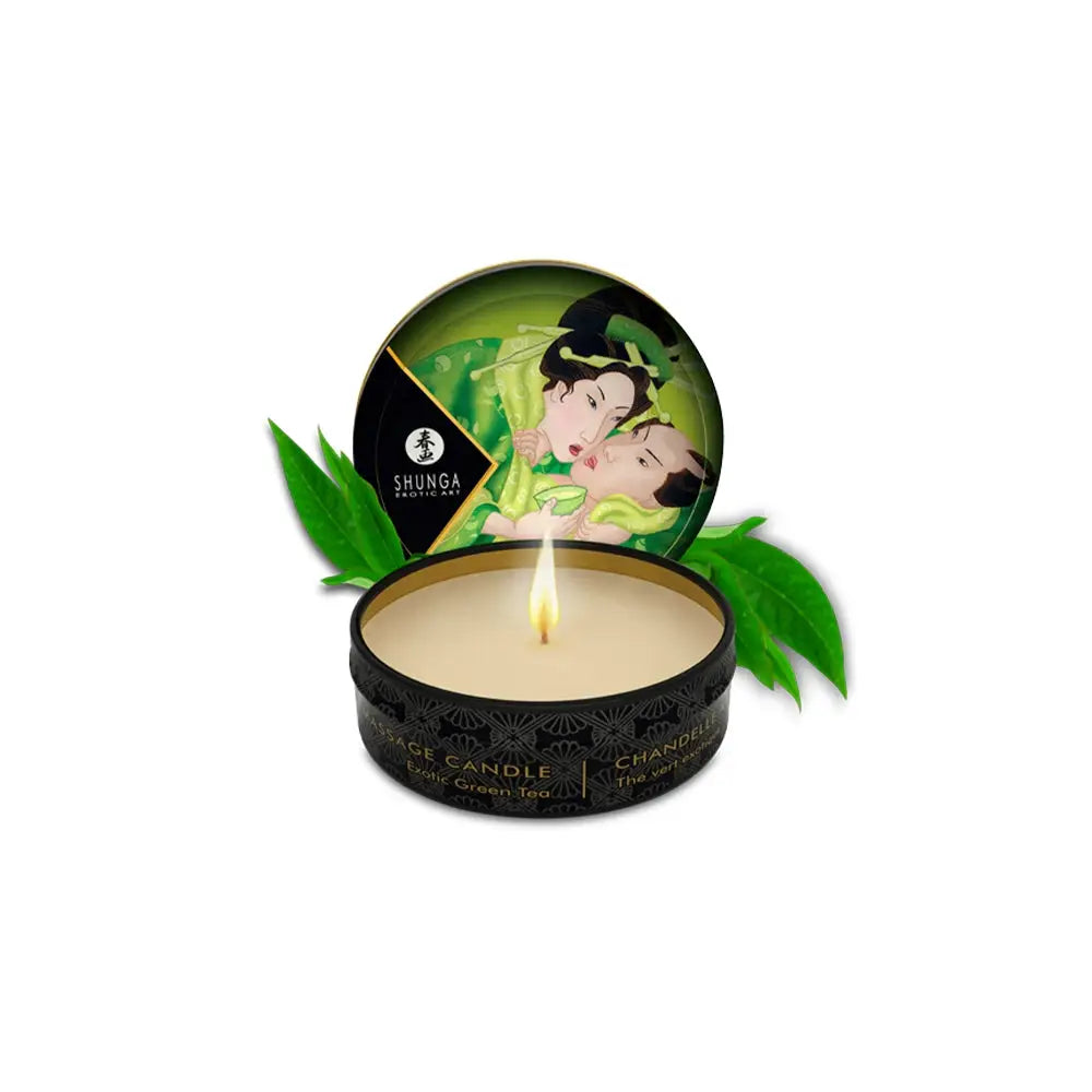 Shunga Mini Massage Candles - Green Tea - Candle