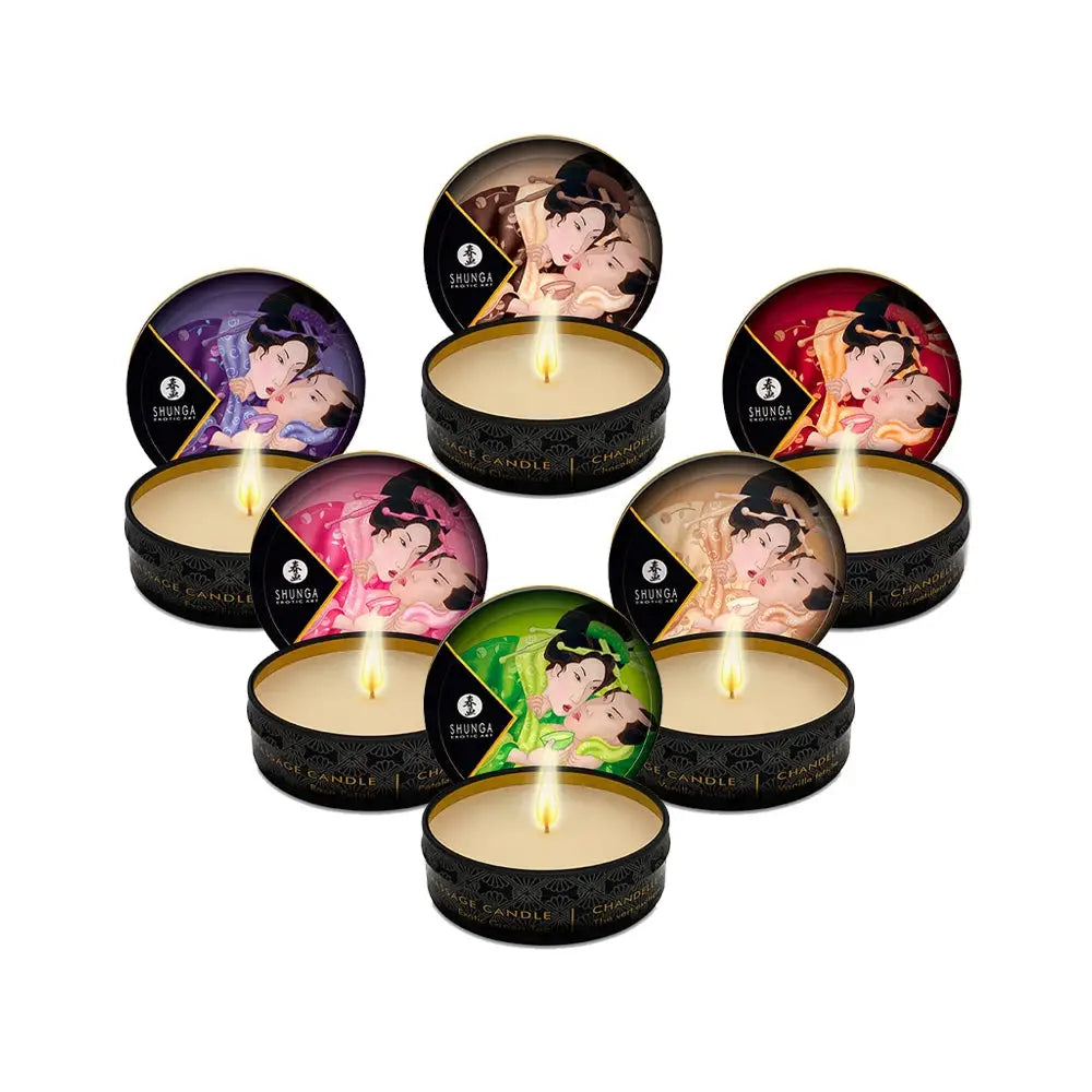 Shunga Mini Massage Candles – Soy Wax Oil Candle