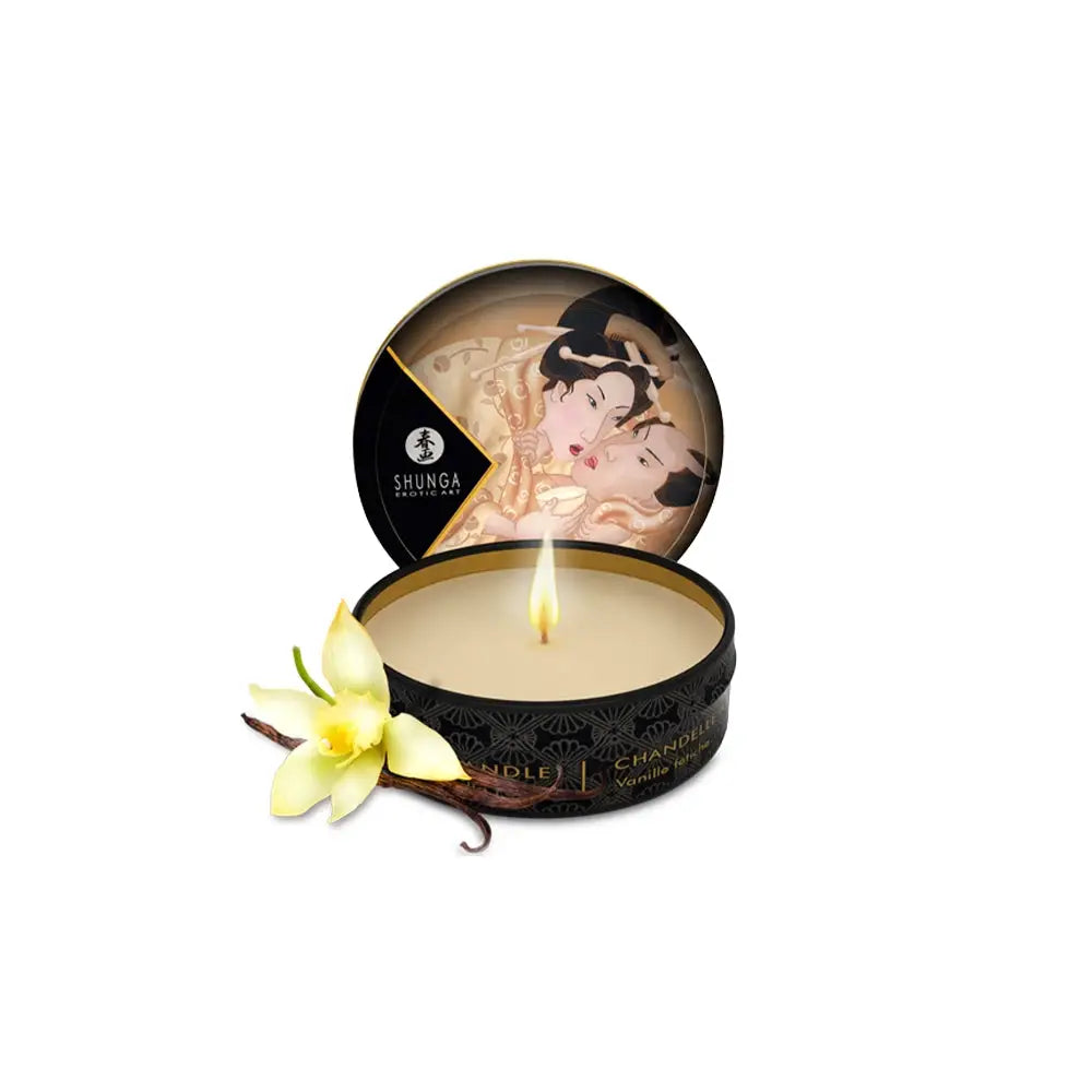Shunga Mini Massage Candles - Vanilla - Candle