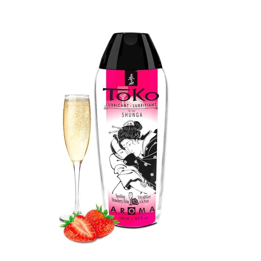 Shunga Toko Aroma Water-Based Flavored Lubricant Strawberry Champagne