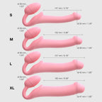 Silicone Bendable Strapless Strap On Dildo