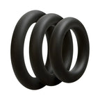 Doc Johnson Optimale 3 C-Ring Set Thick Black Rolik®