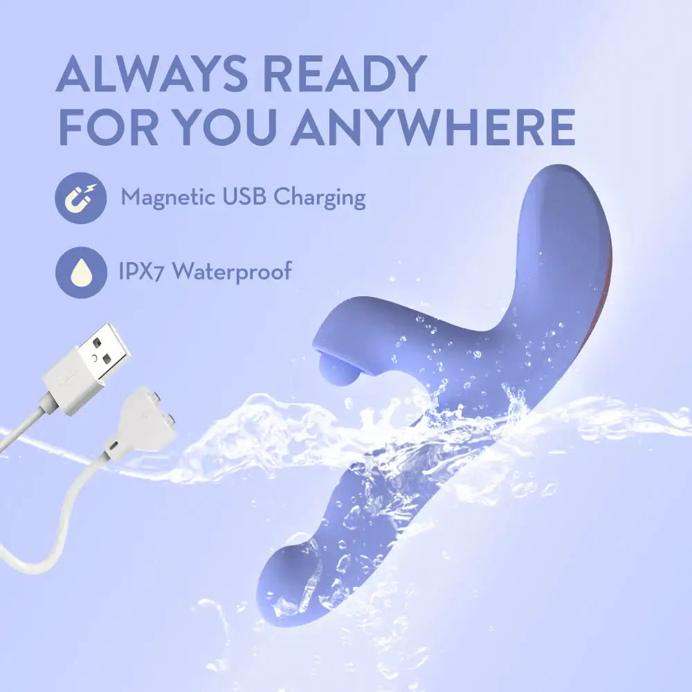 Lilac Simone Tapping Rabbit Vibrator