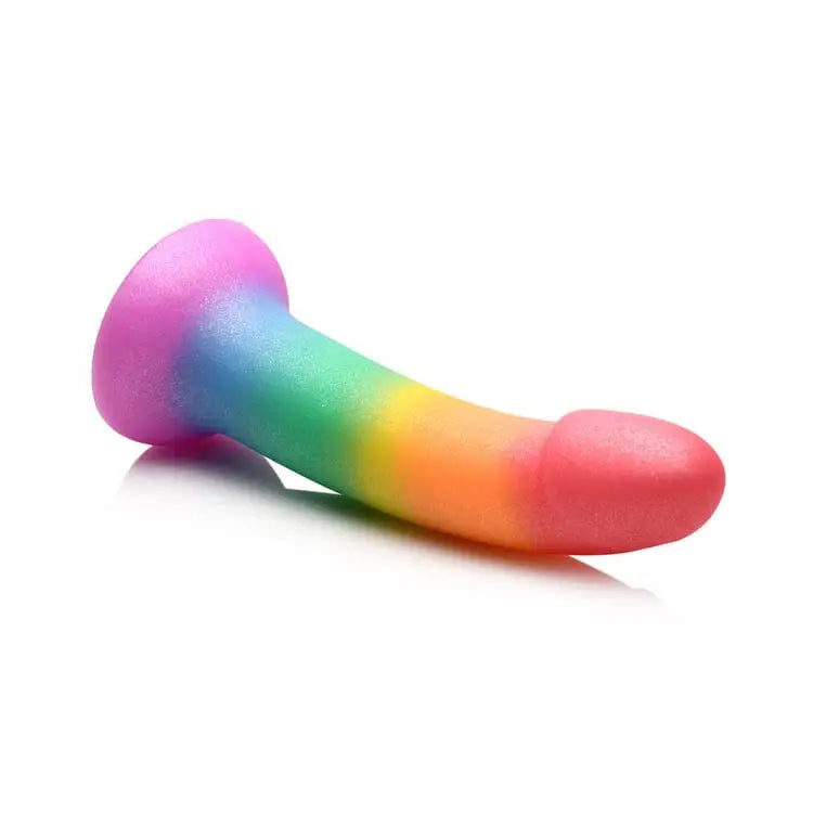 Simply Sweet Phallic Rainbow Silicone Dildo - Rolik®
