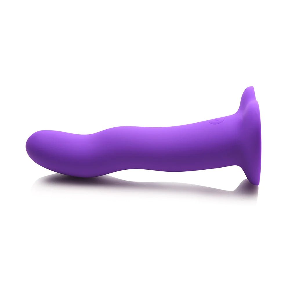 Simply Sweet Vibrating Wavy Silicone Dildo with Remote - Rolik®