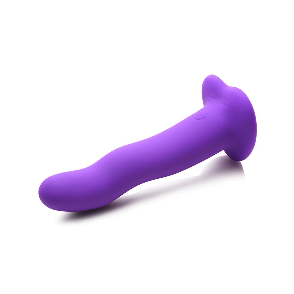 Simply Sweet Vibrating Wavy Silicone Dildo with Remote - Rolik®