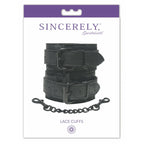 Sincerely® Lace Cuffs - Black - Restraints