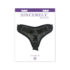 Sincerely® Lace Strap On Harness - Black