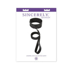 Sincerely® Locking Lace Collar & Leash - Black - Restraints