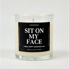 Sit On My Face Glass Candle VANILLA + CLOVE + NUTMEG