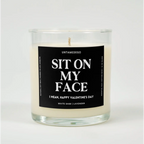 Sit On My Face Glass Candle WHITE SAGE + LAVENDER